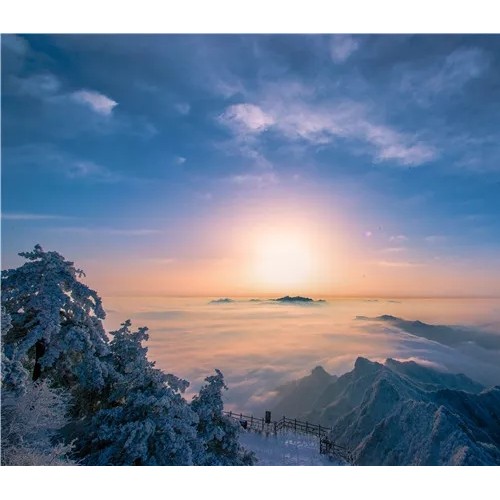 老君山用一场盛世雪景，开启了十二月的第一天